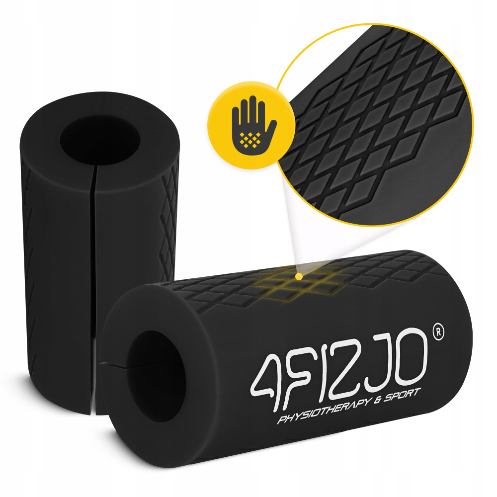 Расширительные накладки на гриф 4FIZJO Fat Grip 2шт силиконовые Black (P-5905973404327)