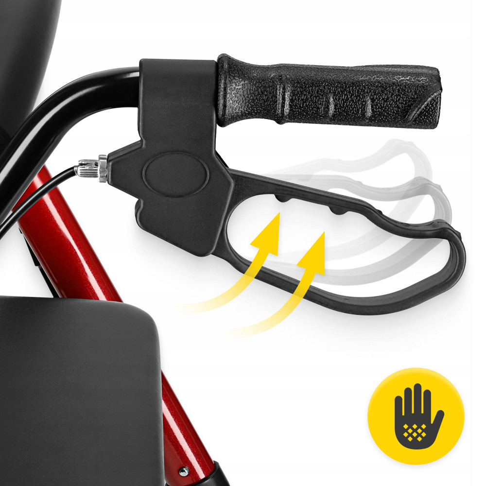 Роллер для ходьбы 4FIZJO складной, с сумкой Black/Red (P-5905973406901)