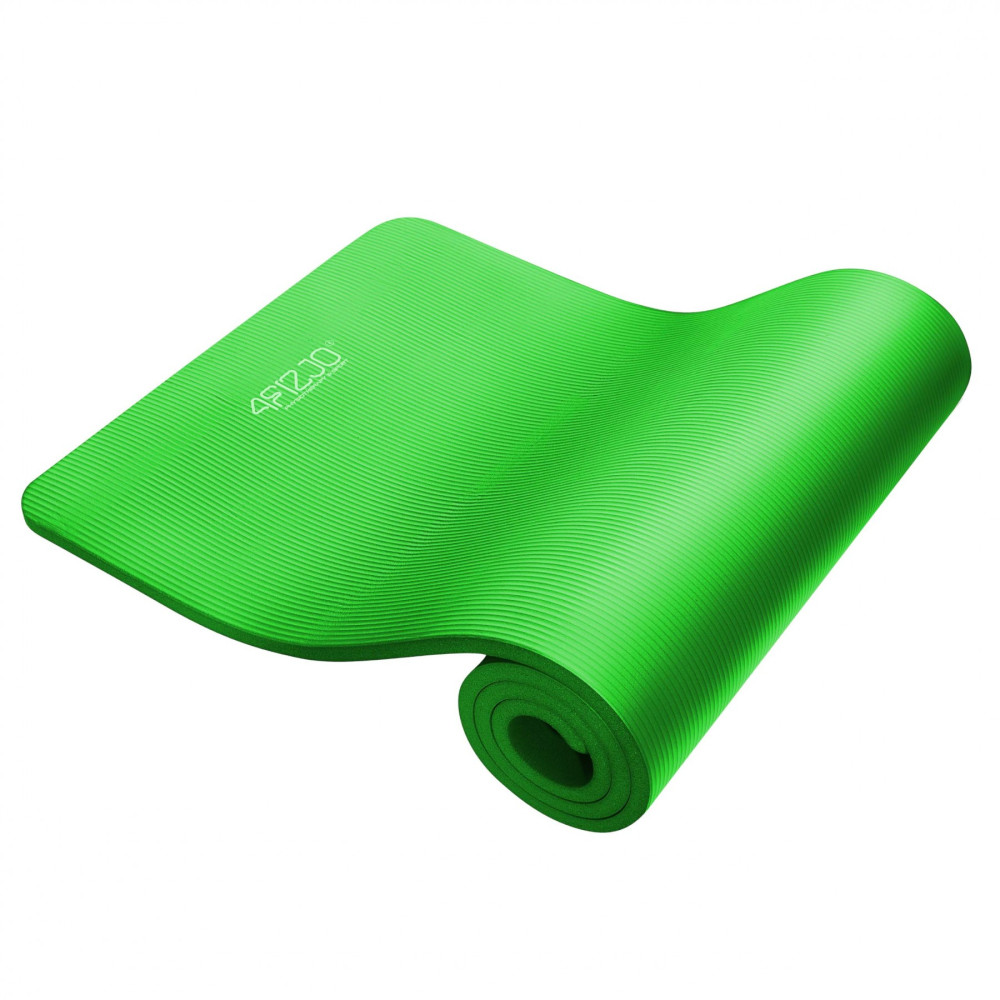 Килимок (мат) спортивний 4FIZJO NBR 1 см для йоги та фітнесу Green 4FJ0017