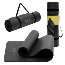 Коврик (мат) для йоги та фітнесу 4FIZJO NBR 1.5 см Black 4FJ0150 (P-5907222931592)