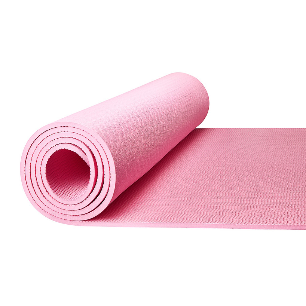 Коврик (мат) для йоги та фітнесу 4FIZJO TPE 6 мм Pink 4FJ0152