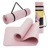 Килимок (мат) спортивний 4FIZJO NBR 180 x 60 x 1.5 см для йоги та фітнесу 4FJ0370 Pink (P-5907739316998)