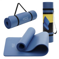Коврик (мат) спортивный 4FIZJO NBR 180 x 60 x 1 см для йоги и фитнеса 4FJ0432 Navy Blue (P-5907739316974)
