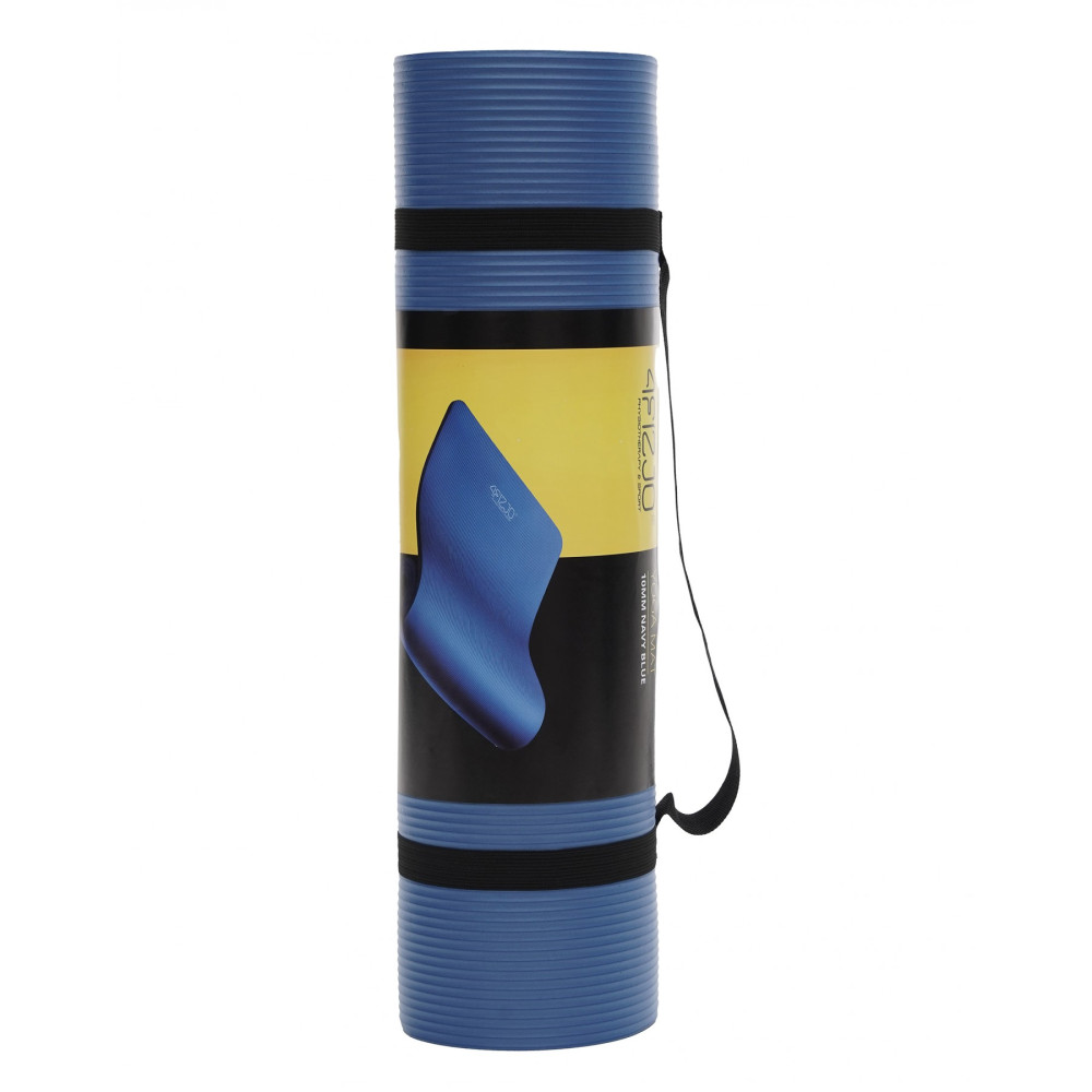 Килимок (мат) спортивний 4FIZJO NBR 180 x 60 x 1 см для йоги та фітнесу 4FJ0432 Navy Blue (P-5907739316974)