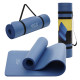 Килимок (мат) спортивний 4FIZJO NBR 180 x 60 x 1 см для йоги та фітнесу 4FJ0432 Navy Blue (P-5907739316974)