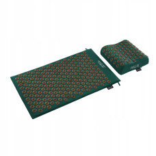 Коврик акупунктурный 4FIZJO Eco Mat XL Аппликатор Кузнецова с подушкой 72 x 42 см 4FJ0382 Navy Green/Gold (P-5907739315076)