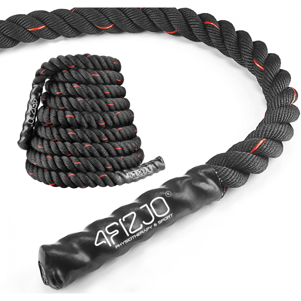 Канат тренувальний 4FIZJO Battle Rope 15 м для кросфіту 4FJ0242 (P-5907739312266)