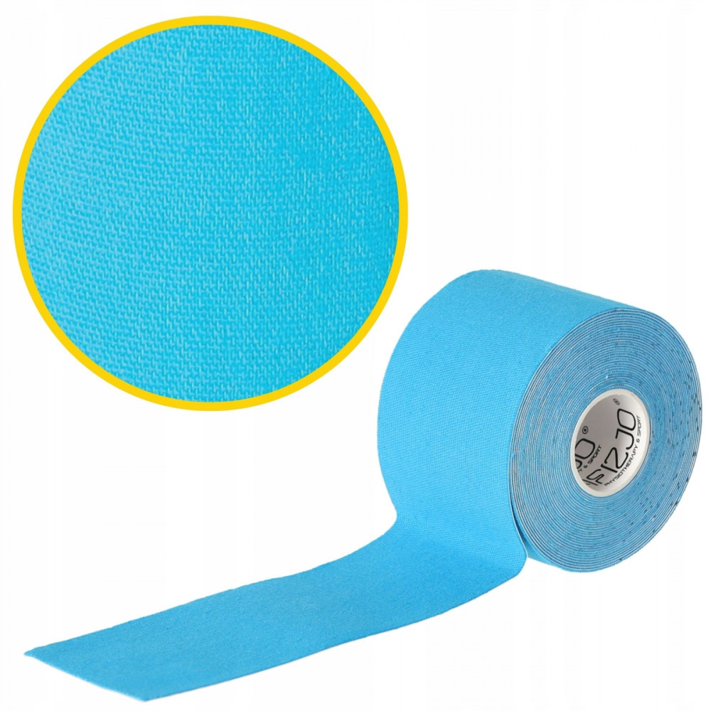 Лента кинезиологическая (кинезио тейп) 4FIZJO 5 см x 5 м 4FJ0538 Sky Blue (P-5907739315991)