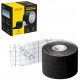 Стрічка кінезіологічна (кінезіо тейп) 4FIZJO 5 см x 5 м 4FJ0539 Black (P-5907739315977)