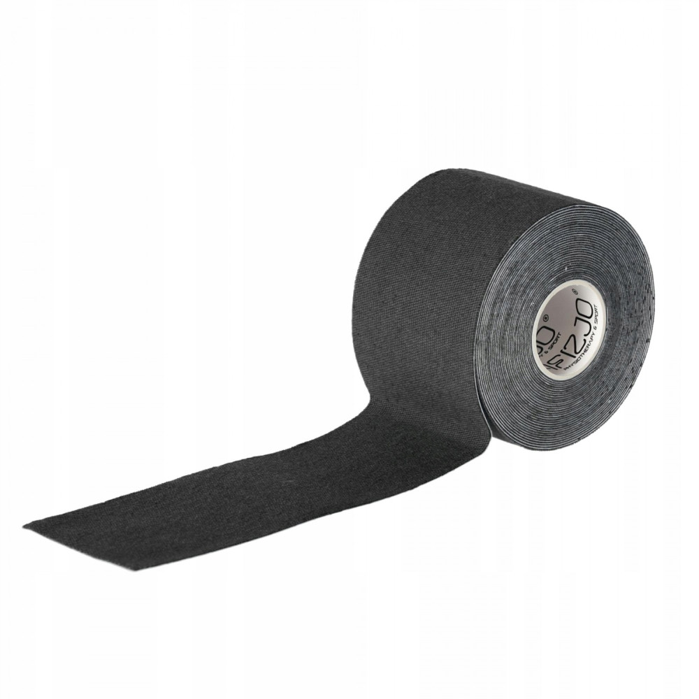 Стрічка кінезіологічна (кінезіо тейп) 4FIZJO 5 см x 5 м 4FJ0539 Black (P-5907739315977)