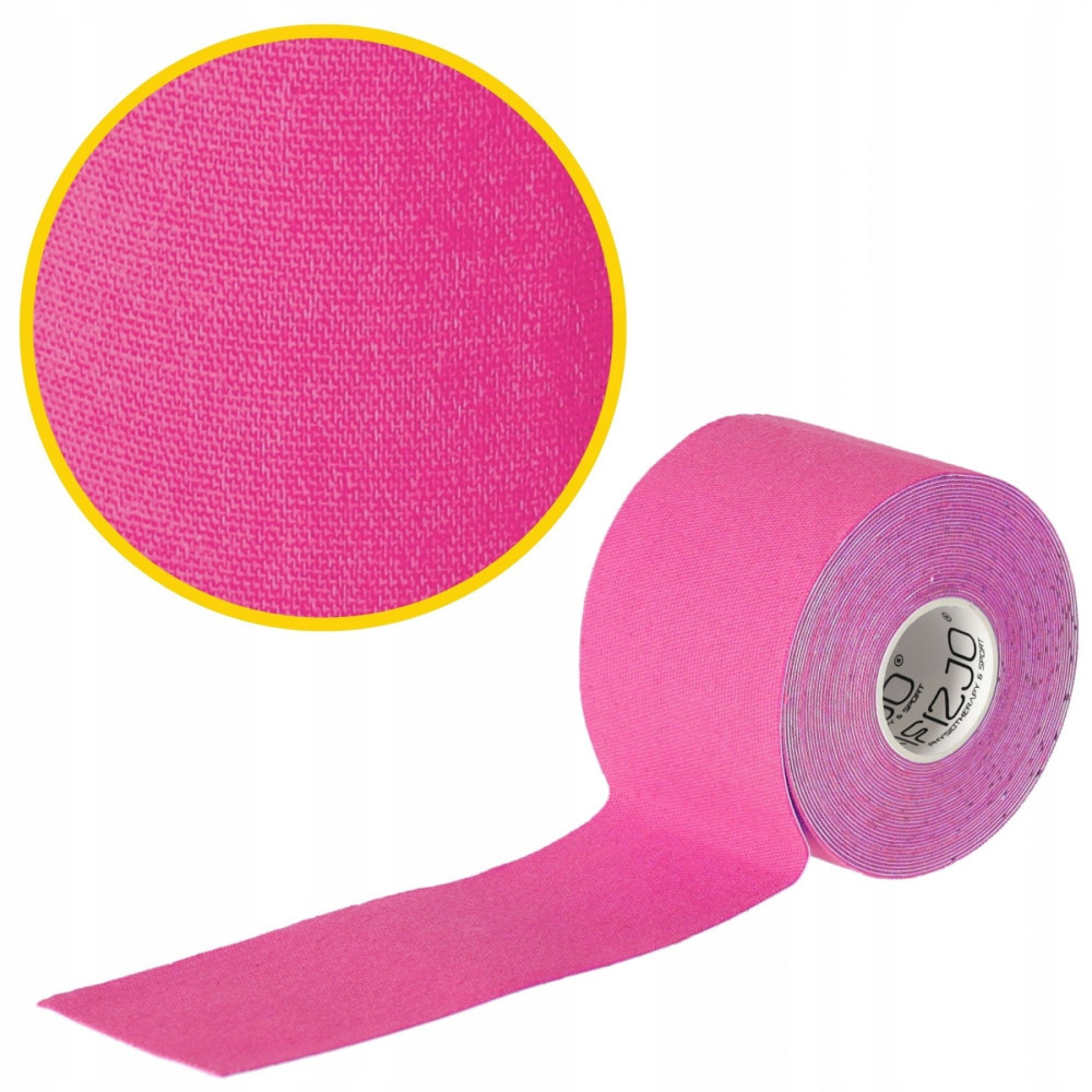 Лента кинезиологическая (кинезио тейп) 4FIZJO 5 см x 5 м 4FJ0540 Pink (P-5907739316004)