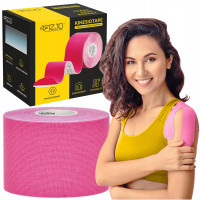 Стрічка кінезіологічна (кінезіо тейп) 4FIZJO 5 см x 5 м 4FJ0540 Pink (P-5907739316004)