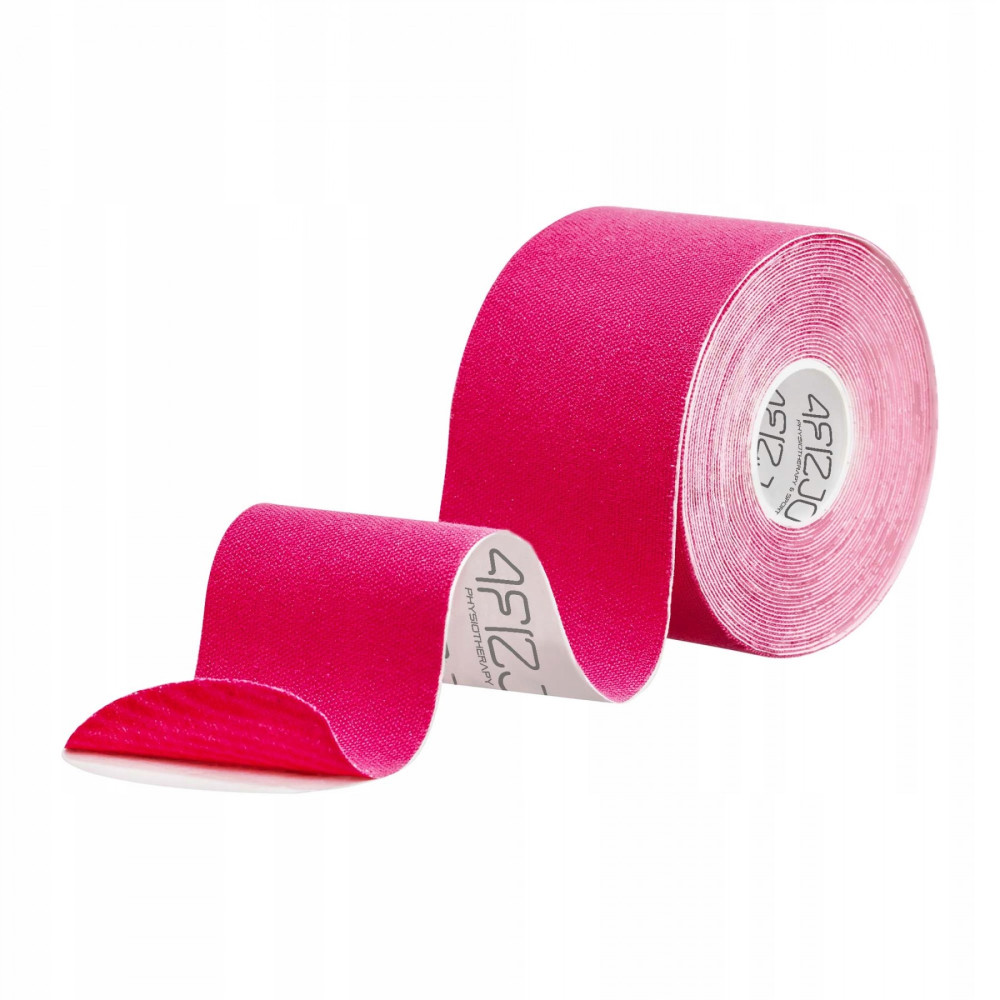 Лента кинезиологическая (кинезио тейп) 4FIZJO 5 см x 5 м 4FJ0540 Pink (P-5907739316004)