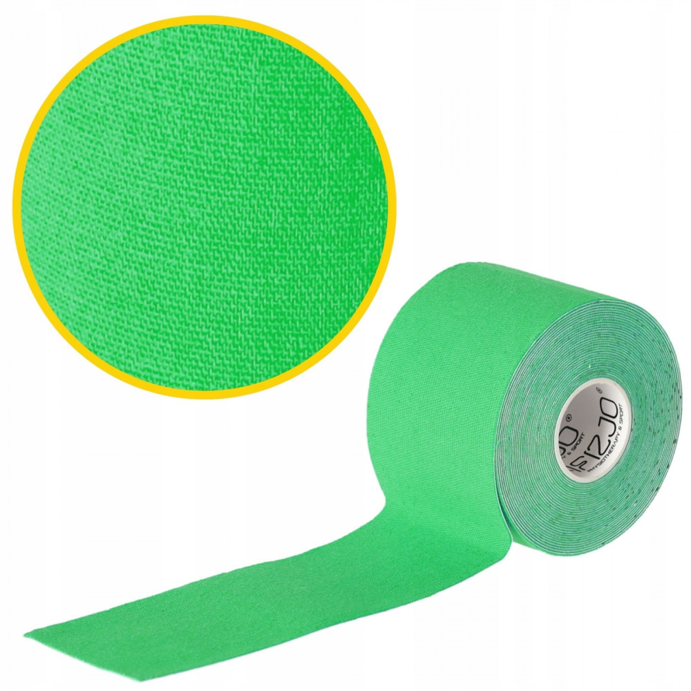 Лента кинезиологическая (кинезио тейп) 4FIZJO 5 см x 5 м 4FJ0543 Green (P-5907739315984)