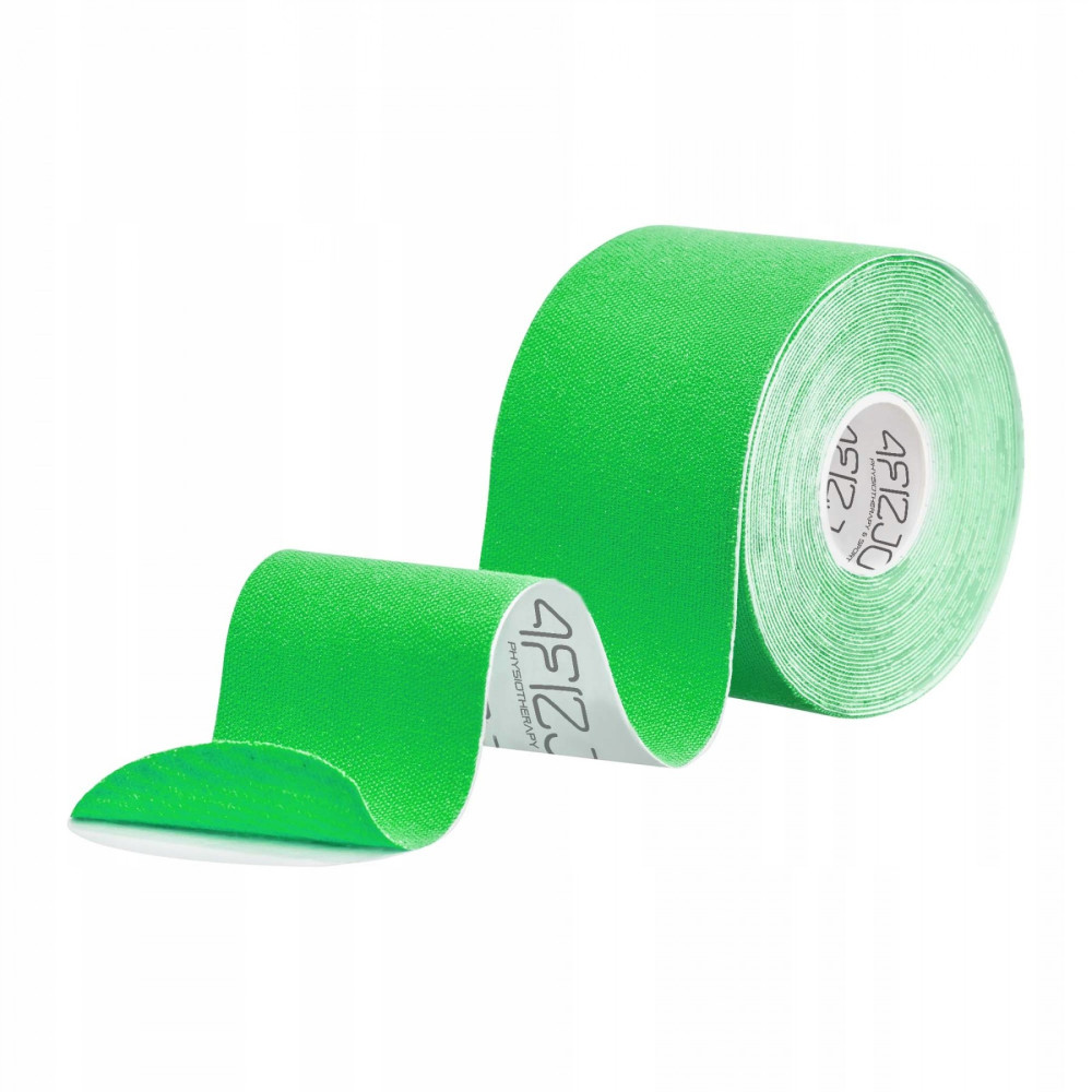 Лента кинезиологическая (кинезио тейп) 4FIZJO 5 см x 5 м 4FJ0543 Green (P-5907739315984)