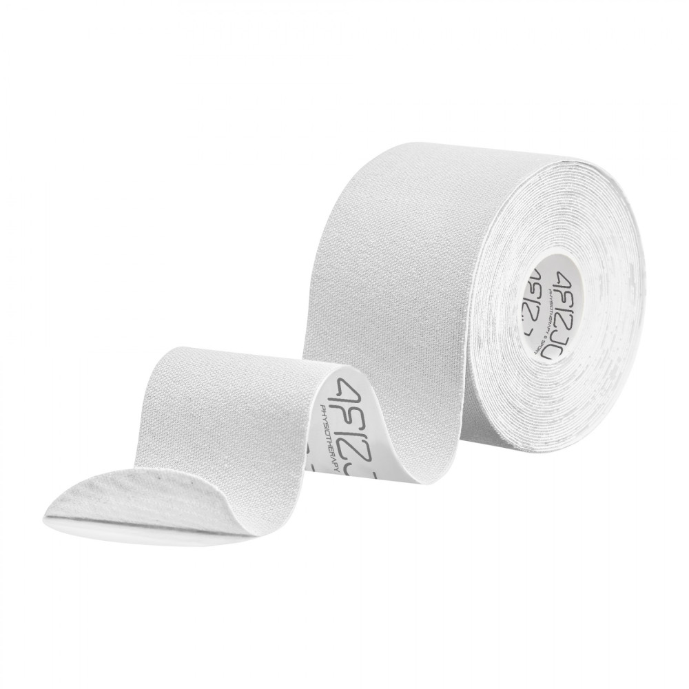 Лента кинезиологическая (кинезио тейп) 4FIZJO 5 см x 5 м 4FJ0544 White (P-5907739318831)