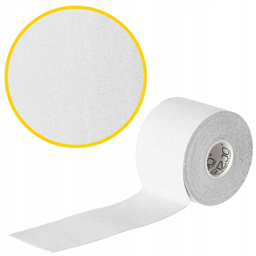 Лента кинезиологическая (кинезио тейп) 4FIZJO 5 см x 5 м 4FJ0544 White (P-5907739318831)