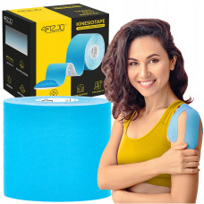 Лента кинезиологическая (кинезио тейп) 4FIZJO 7.5 см x 5 м 4FJ0548 Sky Blue (P-5907739318909)