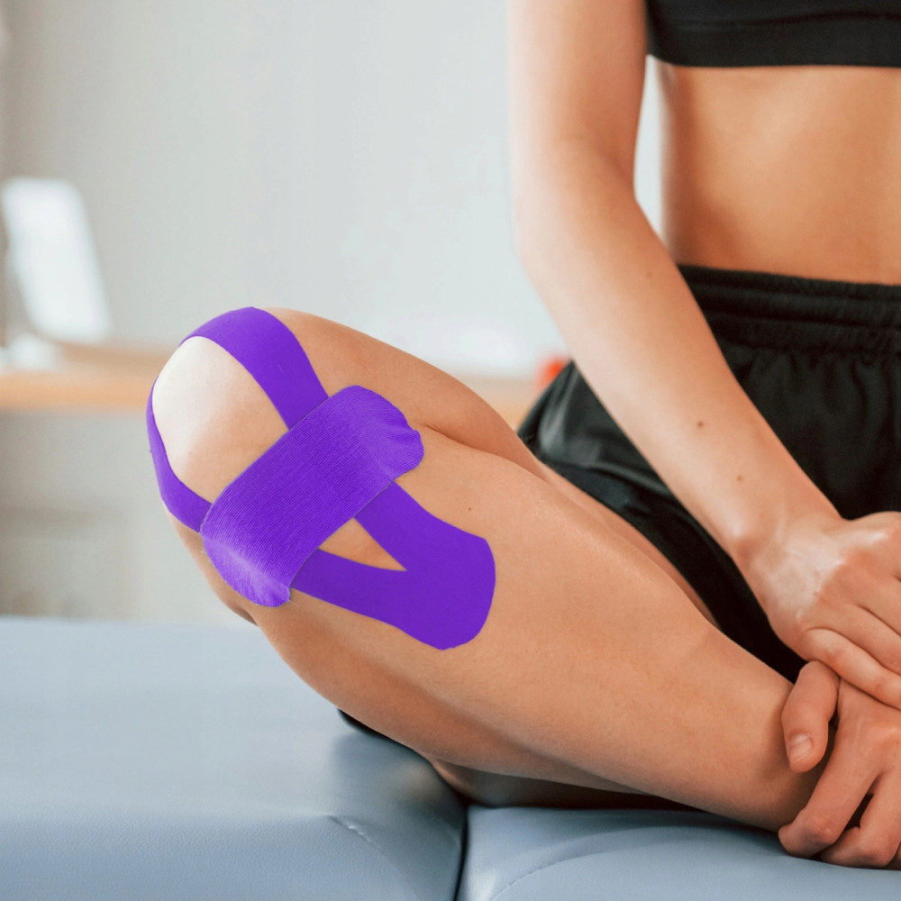 Лента кинезиологическая (кинезио тейп) 4FIZJO 5 см x 5 м 4FJ0626 Violet (P-5907739318817)