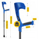 Костыли ортопедические 4FIZJO MED 2 шт с опорой для локтя, регулируемые Blue (P-5905973403597)