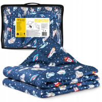 Одеяло тяжелое (утяжеленное) 4FIZJO 5 кг 100 x 150 см детское Blue (P-5905973403559)