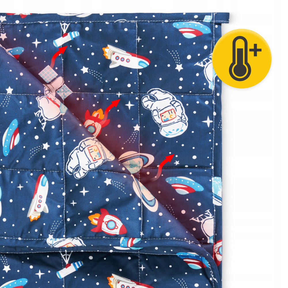 Одеяло тяжелое (утяжеленное) 4FIZJO 3 кг 100 x 150 см детское Blue (P-5905973403535)