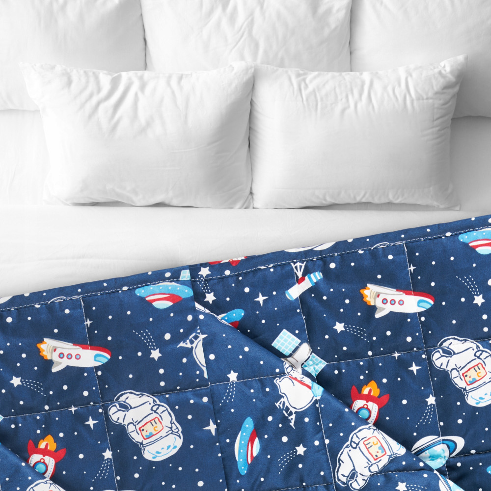 Одеяло тяжелое (утяжеленное) 4FIZJO 3 кг 100 x 150 см детское Blue (P-5905973403535)