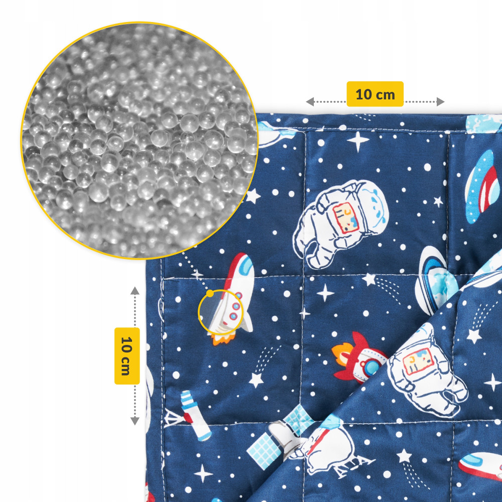Одеяло тяжелое (утяжеленное) 4FIZJO 3 кг 100 x 150 см детское Blue (P-5905973403535)