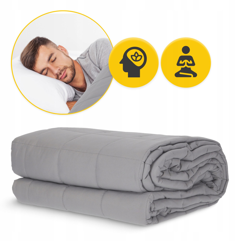 Одеяло тяжелое (утяжеленное) 4FIZJO 6.8 кг 150 x 200 см Grey (P-5907739319784)