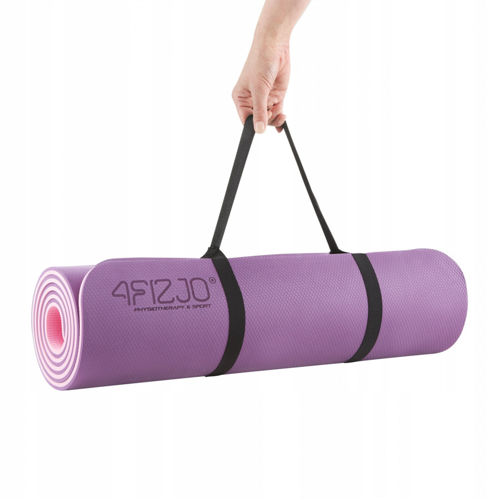 Коврик (мат) для йоги и фитнеса 4FIZJO TPE 180 x 60 x 1 см 4FJ0390 Violet/Pink (P-5907739316967)