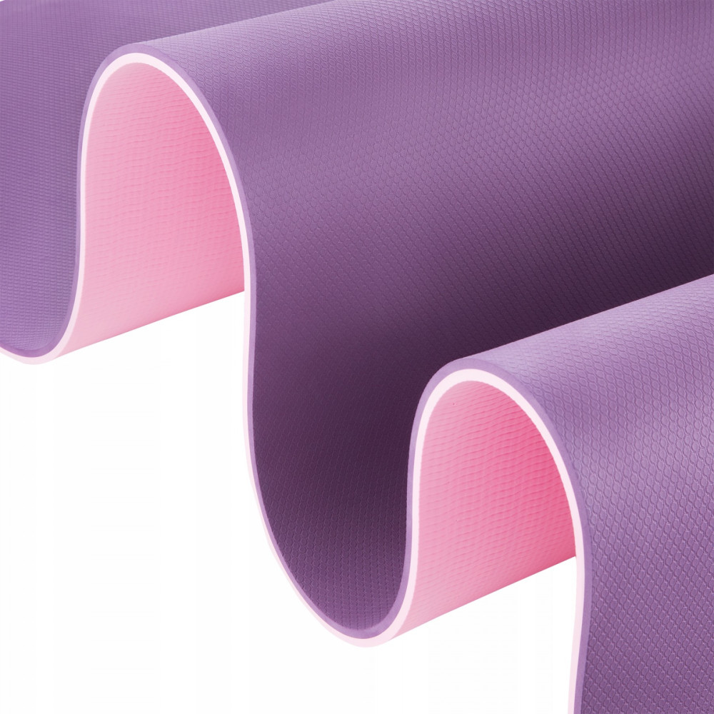 Коврик (мат) для йоги и фитнеса 4FIZJO TPE 180 x 60 x 1 см 4FJ0390 Violet/Pink (P-5907739316967)