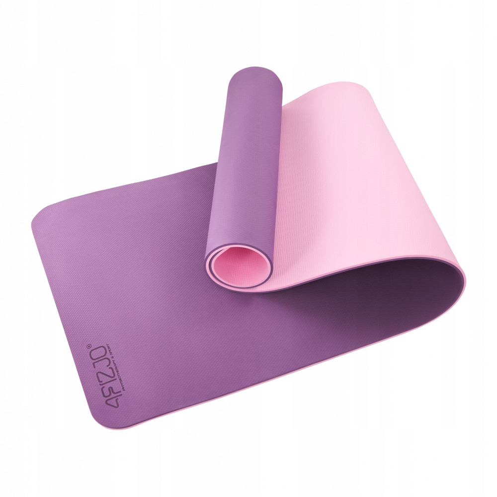 Коврик (мат) для йоги и фитнеса 4FIZJO TPE 180 x 60 x 1 см 4FJ0390 Violet/Pink (P-5907739316967)