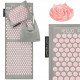 Килимок акупунктурний з подушкою 4FIZJO Eco Mat XL Аплікатор Кузнєцова 4FJ0515 Grey/Pink (P-5907739313607)