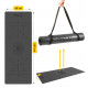 Килимок (мат) спортивний 4FIZJO PU 183 x 68 x 0.4 см для йоги та фітнесу 4FJ0587 Black (P-5907739319531)