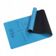 Коврик (мат) спортивный 4FIZJO PU 183 x 68 x 0.4 см для йоги и фитнеса 4FJ0588 Blue (P-5907739319555)