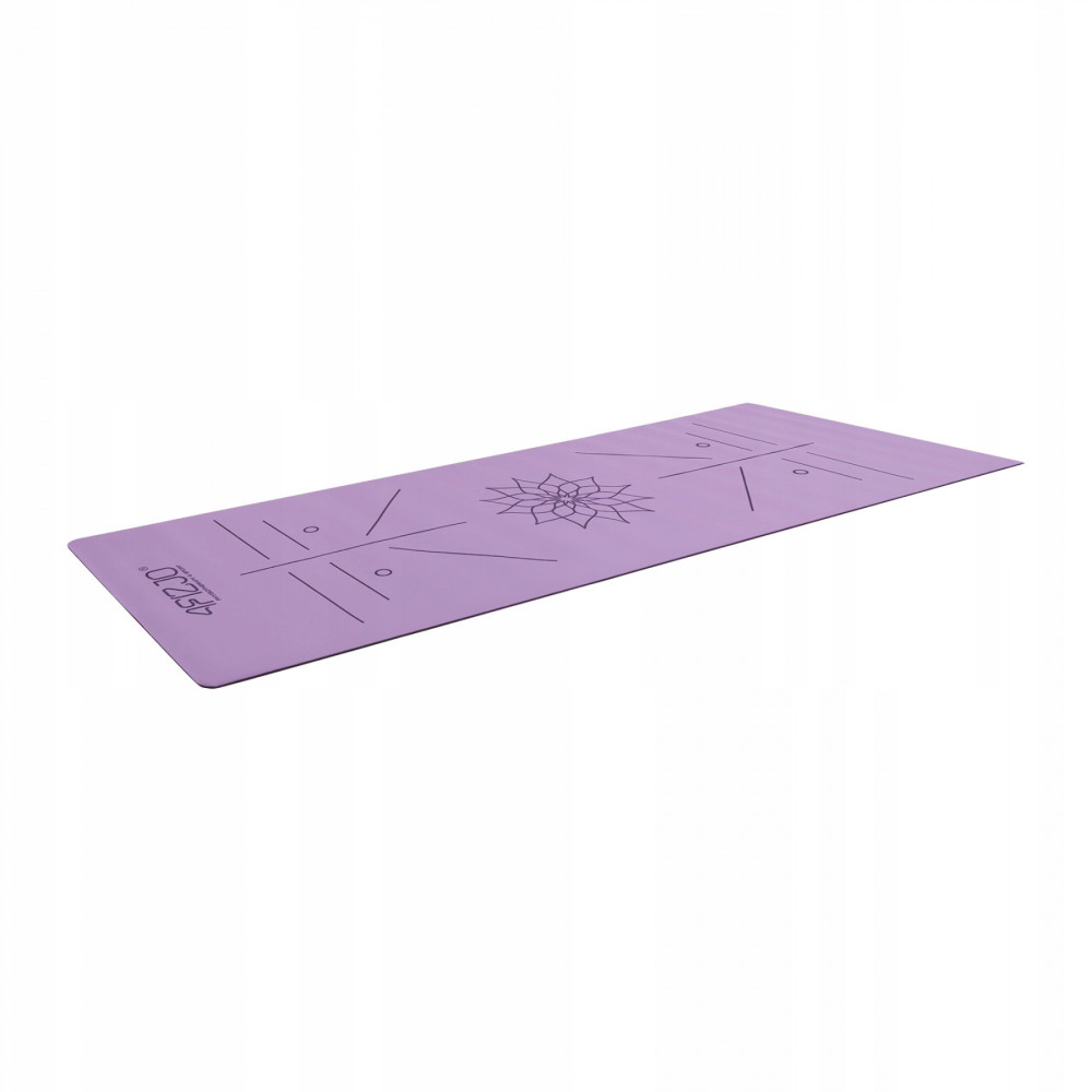 Килимок (мат) спортивний 4FIZJO PU 183 x 68 x 0.4 см для йоги та фітнесу 4FJ0589 Violet (P-5907739319548)