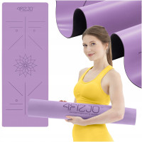 Килимок (мат) спортивний 4FIZJO PU 183 x 68 x 0.4 см для йоги та фітнесу 4FJ0589 Violet (P-5907739319548)