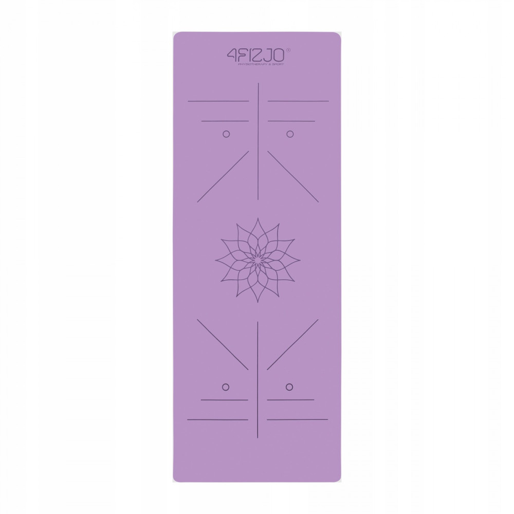Килимок (мат) спортивний 4FIZJO PU 183 x 68 x 0.4 см для йоги та фітнесу 4FJ0589 Violet (P-5907739319548)