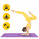 Килимок (мат) спортивний 4FIZJO PU 183 x 68 x 0.4 см для йоги та фітнесу 4FJ0589 Violet (P-5907739319548)