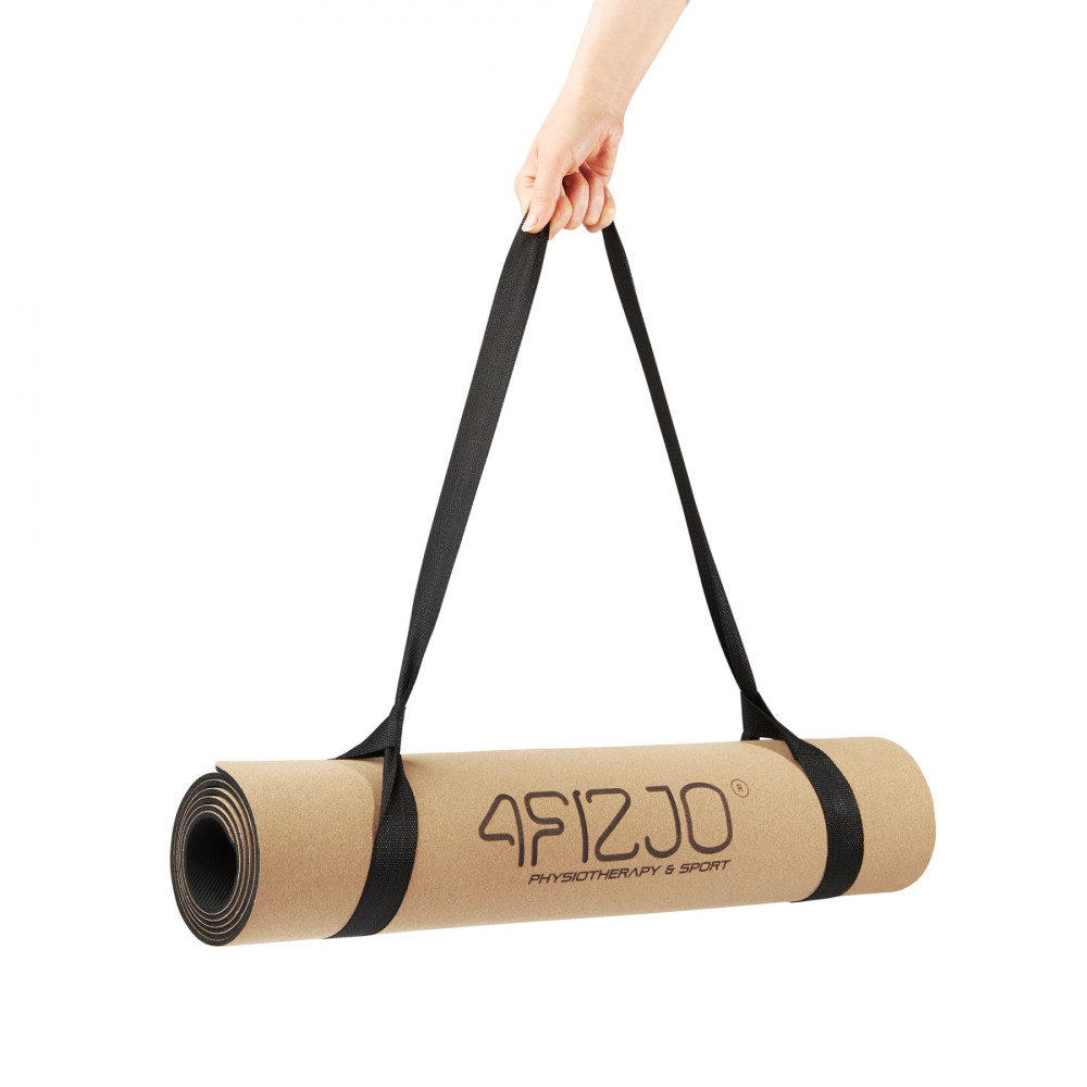 Килимок (мат) спортивний 4FIZJO Cork 183 x 61 x 0.4 см для йоги та фітнесу 4FJ0590 (P-5907739319562)