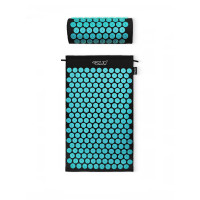 Килимок акупунктурний з валиком 4FIZJO Classic Mat Аплікатор Кузнєцова Black/Blue (P-5905973402385)
