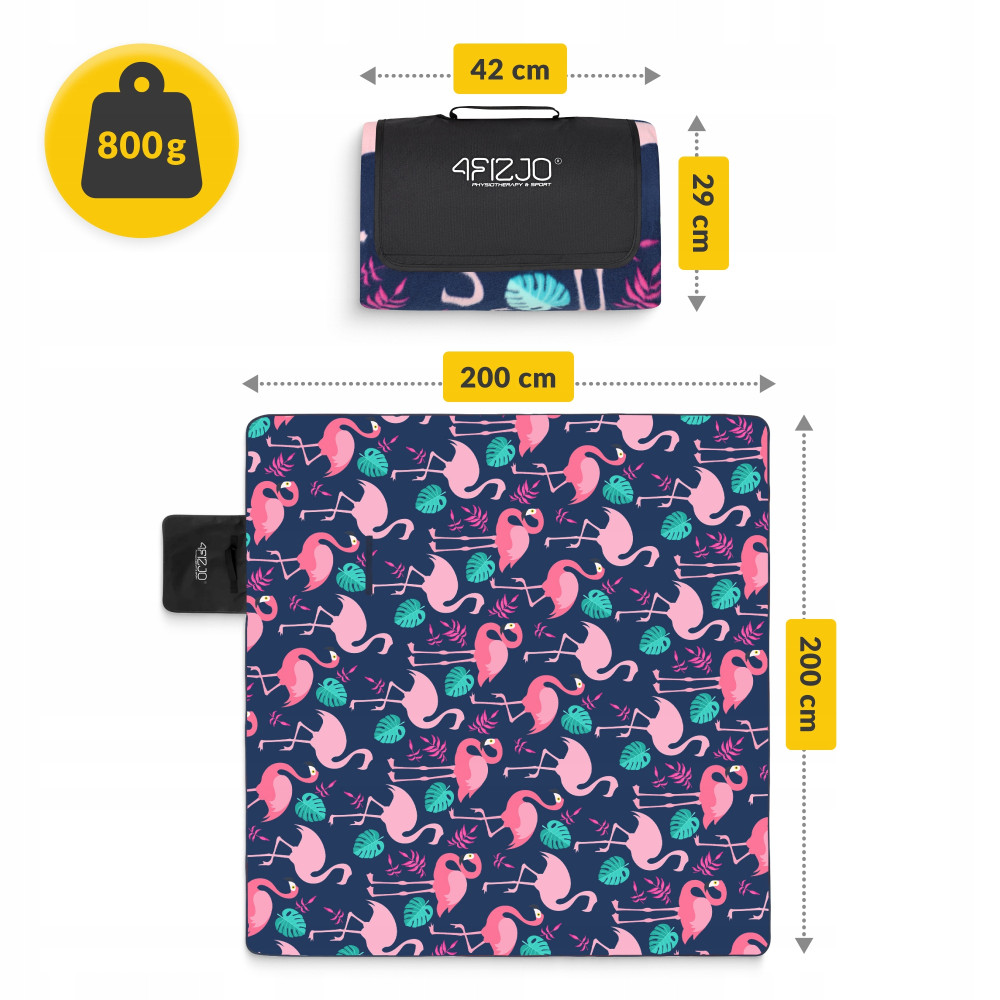 Коврик для пикника и кемпинга 4FIZJO 200 x 200 см складной (P-5905973405683)