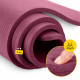 Коврик (мат) спортивный 4FIZJO NBR 180 x 60 x 1 см для йоги и фитнеса Burgundy (P-5905973406703)