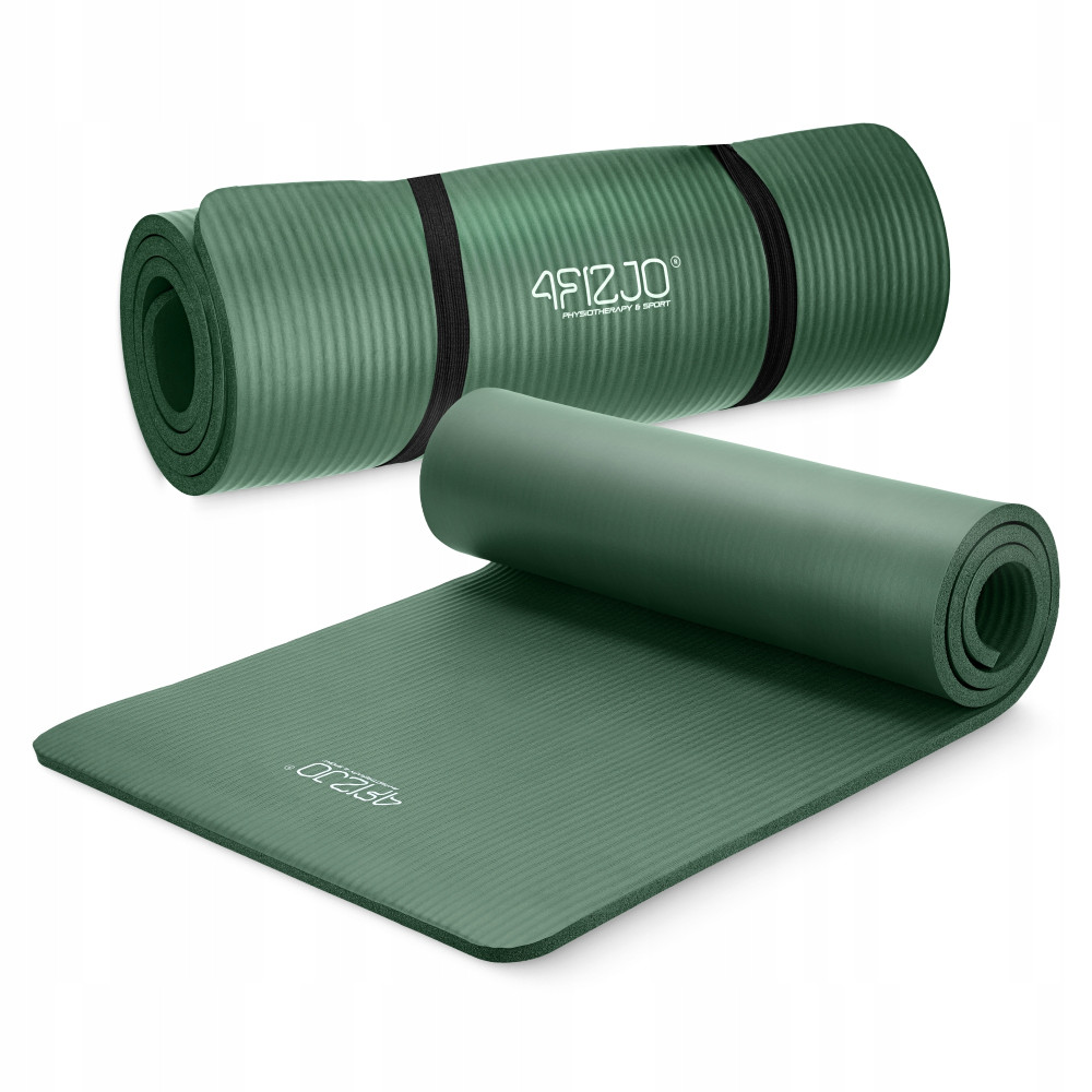 Коврик (мат) спортивный 4FIZJO NBR 180 x 60 x 1.5 см для йоги и фитнеса Navy Green (P-5905973406727)