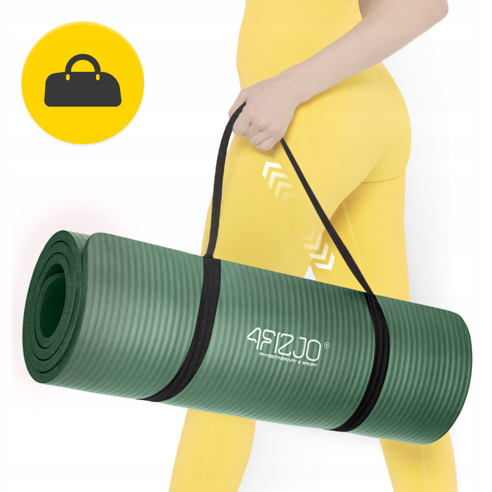 Коврик (мат) спортивный 4FIZJO NBR 180 x 60 x 1.5 см для йоги и фитнеса Navy Green (P-5905973406727)