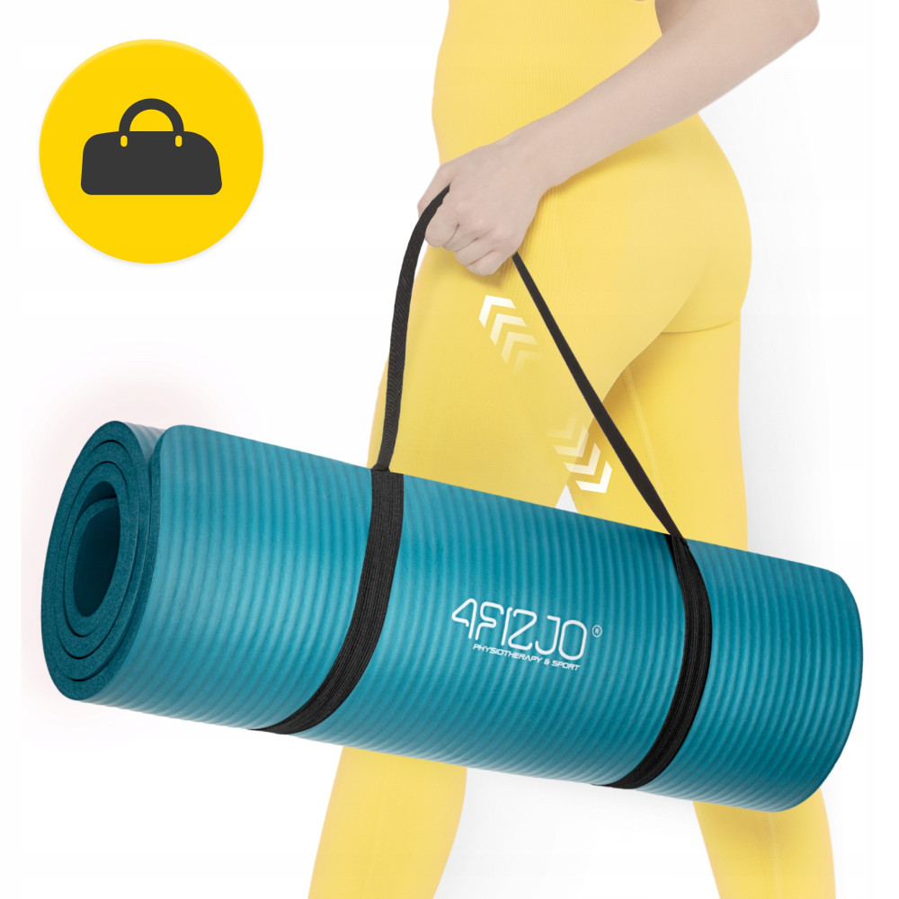 Коврик (мат) спортивный 4FIZJO NBR 180 x 60 x 1.5 см для йоги и фитнеса Sea Green (P-5905973406734)