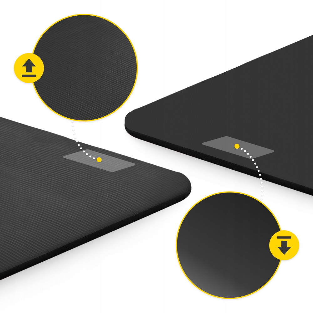 Коврик (мат) спортивный 4FIZJO NBR 190 x 100 x 1.5 см для йоги и фитнеса Black (P-5905973407120)