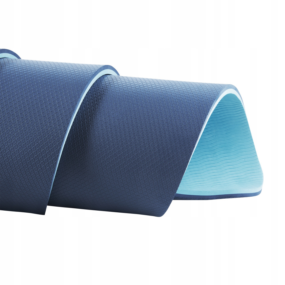 Килимок (мат) спортивний 4FIZJO TPE 180 x 60 x 1 см для йоги та фітнесу Blue/Sky Blue (P-5907739317094)