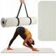 Коврик (мат) спортивный 4FIZJO TPE 180 x 60 x 0.6 см для йоги и фитнеса Grey/Black (P-5907739317100)