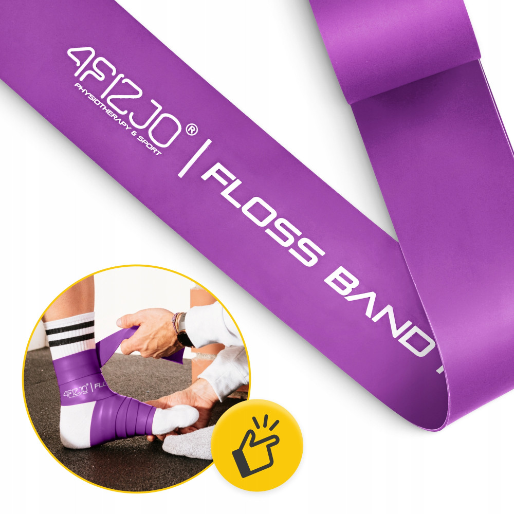 Лента компрессионная для флоссинга 4FIZJO Floss Band 207 x 5 x 0.1 см Violet (P-5905973405201)